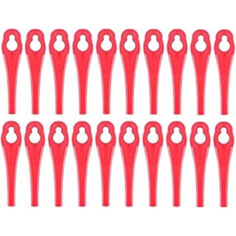 Confezione da 100 lame di ricambio per tosaerba Parkside Prta 20 Li A1 - in plastica - per tagliaerba a batteria Parkside (1/5)