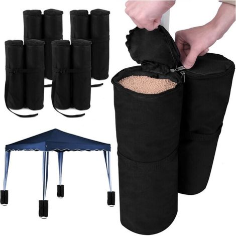 Ballast bags for gazebos and pavilions – 4 x 2 fillable bags – max. 60 kg – Garden – Reception tent YMYNY (1/4)