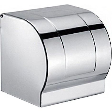 Distributeur de papier toilette mural en acier inoxydable avec porte-mouchoirs (1/5)