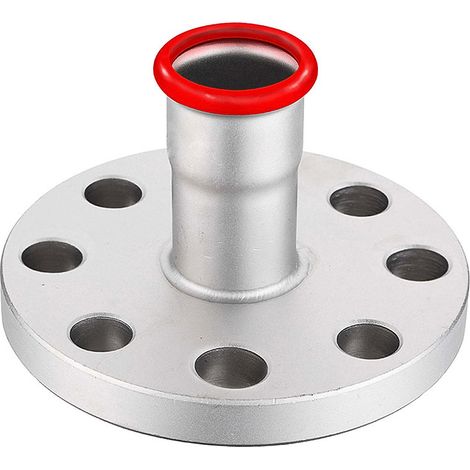 Raccord à bride femelle électrozingué à sertir SERTIsteel Carbone- Empreinte M Ø88,9mm