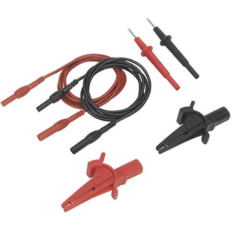 Sealey TATL Automotive Test Lead & Crocodile Clip Set 6pc (1/5)