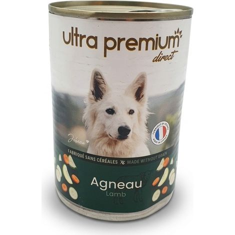 ULTRA PREMIUM DIRECT - Pâtée pour chien - Agneau et Porc - Sans céréales - Fabriqué en France - Voir photos (1/5)