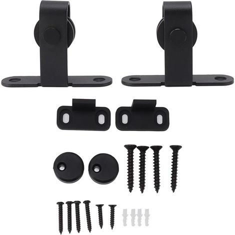 Kit de quincaillerie pour porte de grange : ultra silencieux, robuste (1/5)