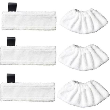 Microfiber Cleaning Cloths and 3 Microfiber Steam Cleaning Sleeves for Cleaners (1/5)