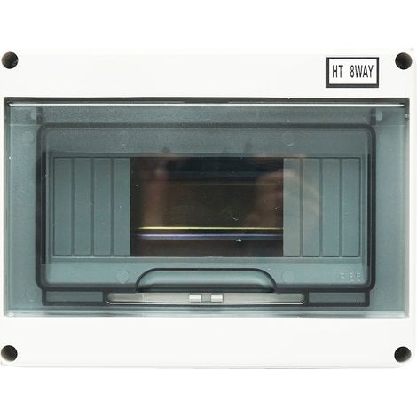 Pannello portafusibili applicato 1 fila, 8 moduli 215x210x100mm IP65 (1/5)