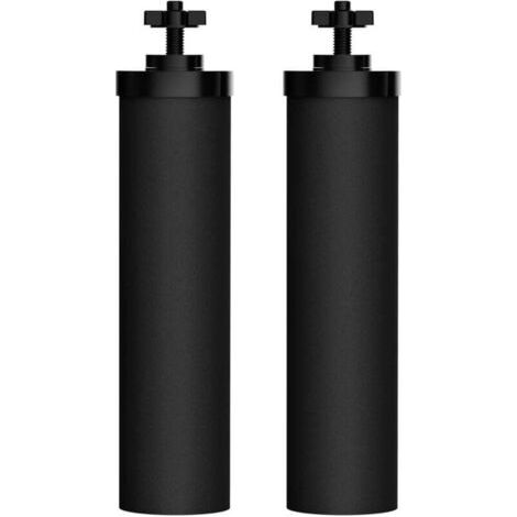 2 Pièces BB9-2 Filtre à eau Compatible avec les Eléments de Nettoyage Berkeyy, Cartouche D'éléments Noirs, Filtre à eau Premium Compatible avec les Séries Travel Big Royal Imperial Crown Light