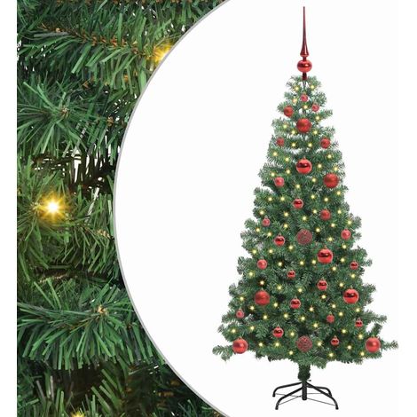 Christmas Tree with 150 LEDs with Stand Green 120 cm PVC vidaXL (1/5)
