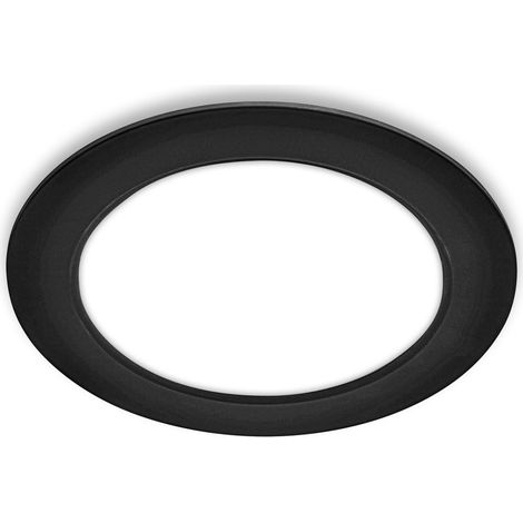 Briloner JEFT 1x faretto da incasso, piatto, diametro 17 cm, luce bianca neutra, nero, Ø17 x 3 cm (1/5)