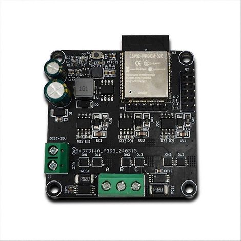 Placa controladora de motor sin escobillas SimpleFOC ESP32 de alta potencia de 20 A, inalámbrica, WIFI, Bluetooth y módulo de adaptación SimpleFOC. (1/5)