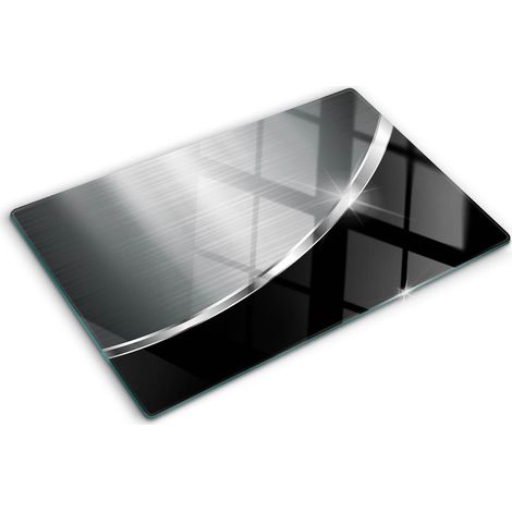 Planche de cuisine, couvre plaque, verre planche découper, verre trempé – 80 x 52 cm - Texture