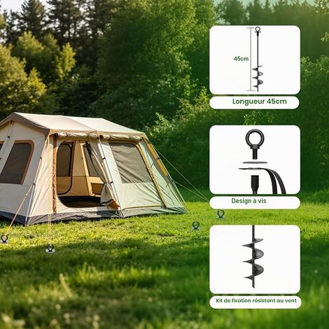 Tige d’ancrage au Sol en Acier Inoxydable 45cm