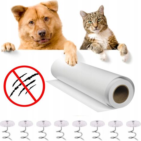 LÁMINA PROTECTORA PARA PAREDES Y MUEBLES, LÁMINA ANTIARAÑAZOS PARA PERROS Y GATOS, 140 x 60 mm DE GROSOR.