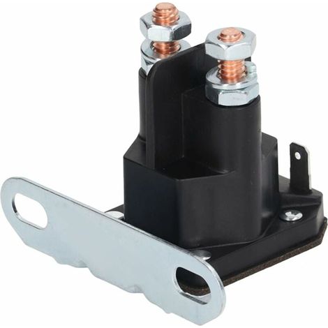 SoléNoïde de Relais de DéMarreur de Tracteur de Pelouse DC 12V SoléNoïde de Relais de DéMarreur Anti-PoussièRe RéSistant à la Corrosion Cuivre ÉTanche RéSistant à l'usure pour