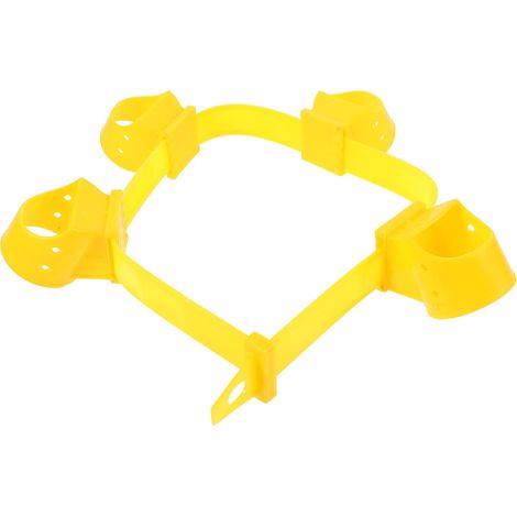 4 Pièces Tuteur et Support pour Arbre, Béquille d'arbre, PP, 1 Sangle, Jaune, pour Branches et Plantes Jardin (1/5)