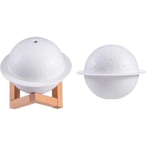 Humidificateur Ultrasonique Blanc Grande Capacité - 3 Modes de Couleur pour Bureau et Décoration Intérieure