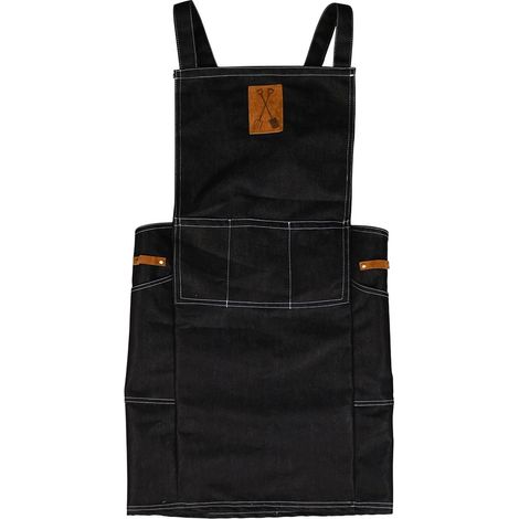 Esschert Design Gartenschürze Blau nach japanischer Art - Denim & Leder (1/3)