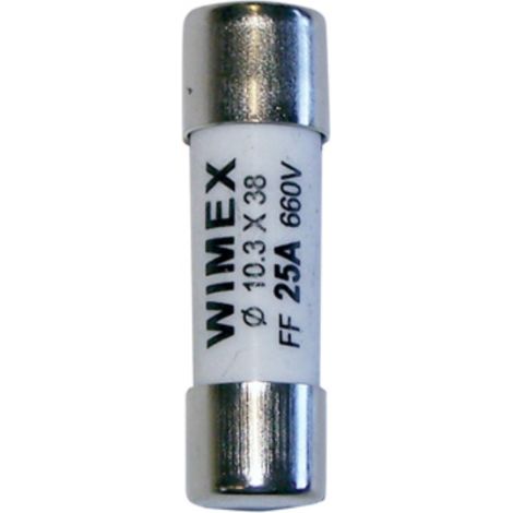 Fusibile cilindrico, super rapido, CF10 FF, 10,3x38mm, 660V 10A - Wimex 5403040