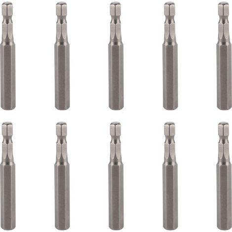 10Pièces Embouts Tournevis Électrique 8mm Hex Magnétique Fort Trempé Quincaillerie Outil Manuel S1/4 65mm (1/5)