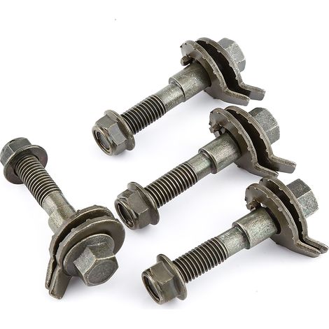 Satz mit 4 verstellbaren 14-mm-Stahl-Sturzschrauben für die Fahrzeugradvermessung (1/5)