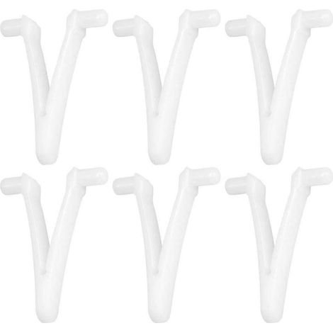 Kit de pinces papillon pour le nettoyage de piscine - Ensemble de 6 pièces comprenant un râteau à feuilles, une épuisette et une tête d'aspirateur (1/5)