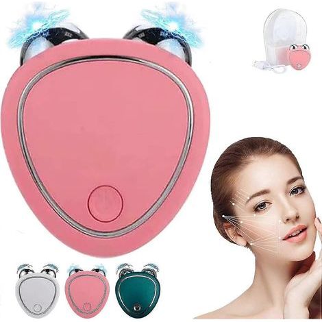 Microcurrent Facial Roller, Electric Face Massager Anti-wrinkle Skin Firming Massager For V-face & Neck, Ace Tightening Device For Women