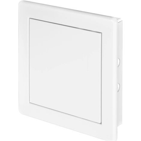 1 Panneau d'accès Plastique 150x150mm Blanc, Charnière dissimulée, Porte amovible, Pour plomberie électricité (1/5)