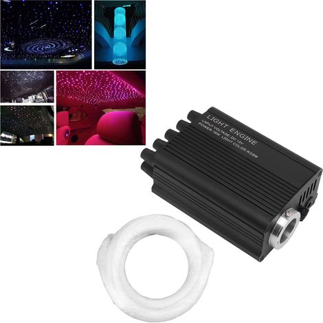 Kit de ciel étoilé LED avec météorite - Lumière à fibre optique contrôlée par application mobile Bluetooth - Lumière décorative ciel étoilé LED sept couleurs RGBW contrôlée par la musique (1/5)