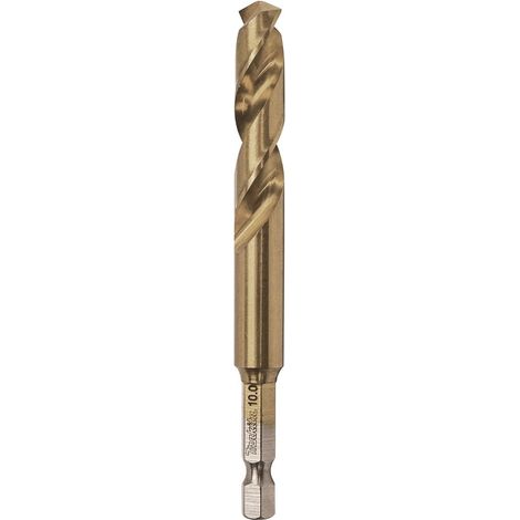 Makita wiertło do metalu hss-tin 1/4" hex 10,0x102mm