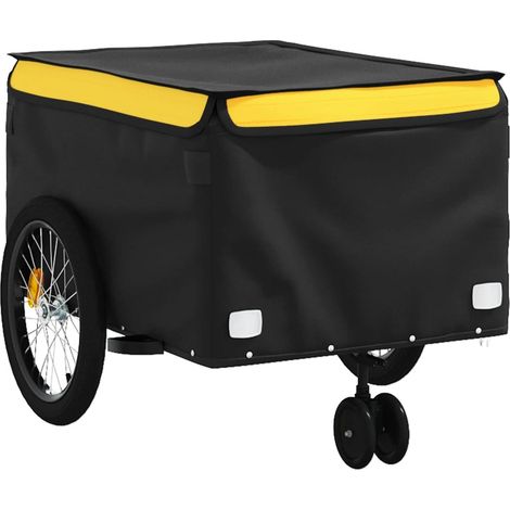 Rimorchio per trasporto biciclette 45 kg ferro giallo 020044145