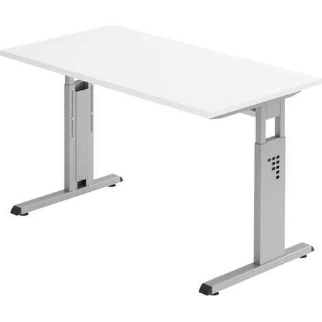 bümö Schreibtisch Serie-O (Mini) Rechteck: 120 x 67,2 cm  Weiß