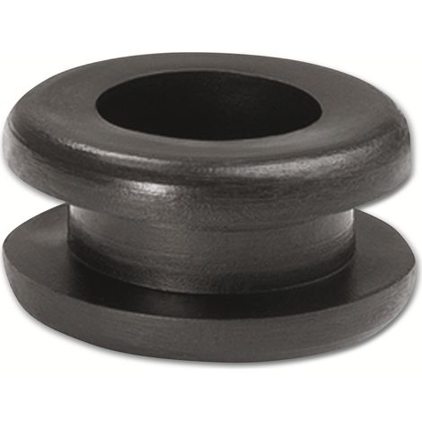 Passe-câble HELLERMANNTYTON, 633-02040, noir, PVC, Ø 10 mm, 1 pièce