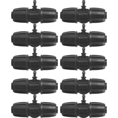 0 pi¨¨Ces de Haute Qualit¨ 16mm ¨¤ 4/7 connecteur de t¨ Barbel¨ de Verrouillage de Jardin pour l'irrigation de Jardin de Tuyau PE (1/5)