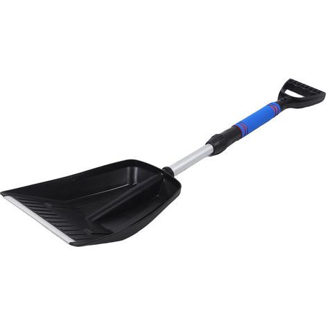 and foldable snow shovel for vehicles with adjustable