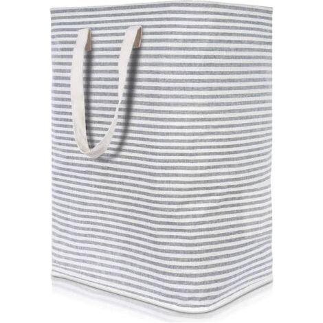 Grande Panier à Linge,Panier à lingePliable,Cordon Paniers à Linge,Pliable Sac à Linge,Pliage Grande Capacité Corbeilles à Linge,Panier de salle de bains,Panier à linge pliable,Boîte de rangement-Gris (1/5)