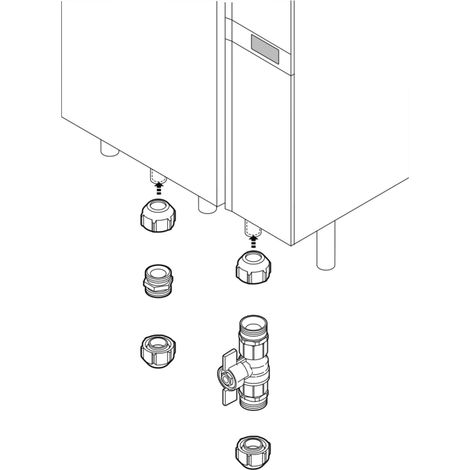 Aqua-Anschlussgruppe WHA C 4.0 Aufputz für WTC-GW 25 C - 48300001842 von Weishaupt
