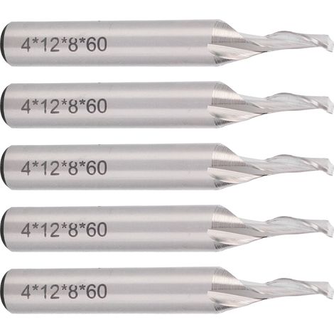 Satz mit 5 8-mm-Gravierfräsern aus Wolframstahl (1/5)