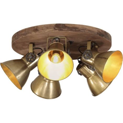 Plafonnier 25 W laiton antique 50x50x25 cm E27 (1/5)