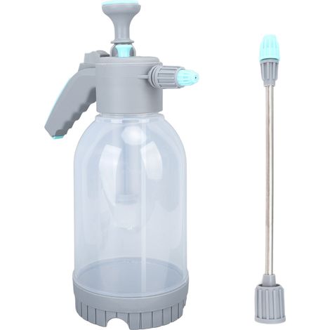 Pulverizador de jardín de PP de 2 litros con sistema de nebulización, pulverizador de presión portátil con extensión para lavado de coches y jardinería. (1/5)