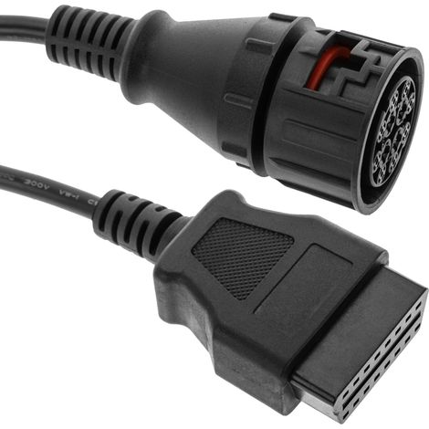 BeMatik - Câble de diagnostic femelle OBD2 12 broches compatible avec le brochage complet des véhicules MAN (1/5)
