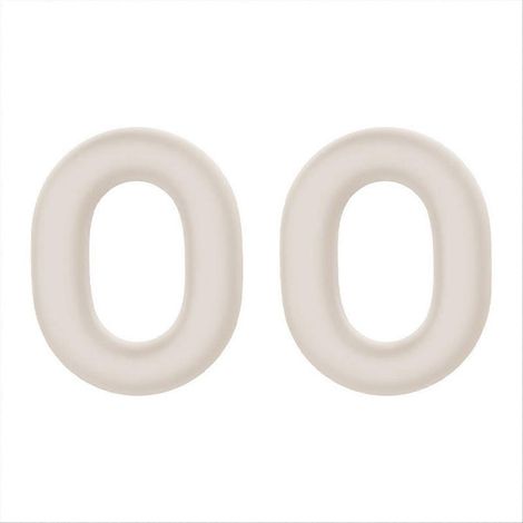 Coussinets d'oreille de rechange pour casque ULT WEAR WH-ULT900N, en silicone, couleur blanc crème (1/5)