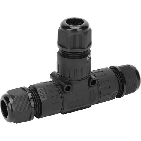 Connecteur étanche pour câble électronique extérieur, 3 broches, IP68, M20T-3P, 5-9 mm (1/5)
