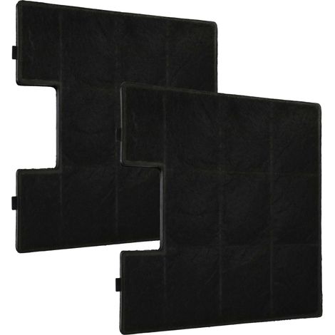 vhbw 2x Aktivkohlefilter kompatibel mit Zelmer 524 90 Dunstabzugshaube