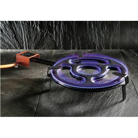 Paellero plano + gas butano/propano l-60-60 cm/36 a 90 garci