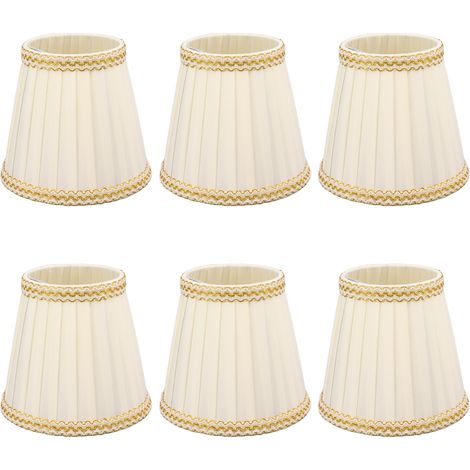 piccoli paralumi a clip, paralumi a tamburo in tessuto per lampadari, lampadine, accessori per illuminazione