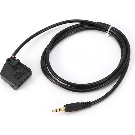 Cable adaptador auxiliar de 3,5 mm para la radio de coche Mercedes-Benz Comand APS 2.0, compatible con W168, W202, W203 y W208, conexión MP3 de alta fidelidad. (1/5)