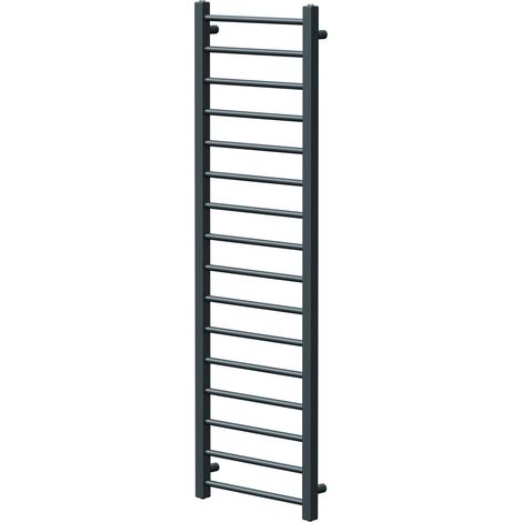 Cohen Anthracite 1600mm x 500mm Straight Heated Towel Rail (1/5)