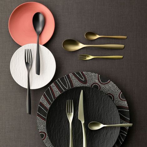 RIVIERA GOLD, Posate Set 75 Pz, Scatola Gallery, Casa Bugatti - Colore: Oro Lucido (1/3)