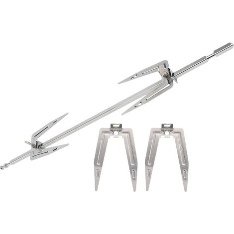 Fourchette À Poulet Rôti En Acier Inoxydable Fourchette Rotative Pour Barbecue Et Rôtissoire Accessoire De Cuisine Pour Grillades Et Repas En Plein Air (1/5)