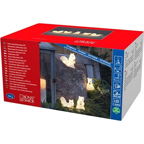 KONSTSMIDE 6287-103 LED Acryl Eichhörnchen 5er Set, warmweiß (1/3)
