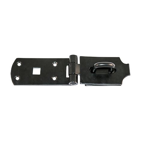 TIMCO Heavy Duty Hasp & Staple Secure Bolt On Black - 10"